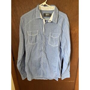 BKE Athletic Fit L Blue Shirt‎ (A81)